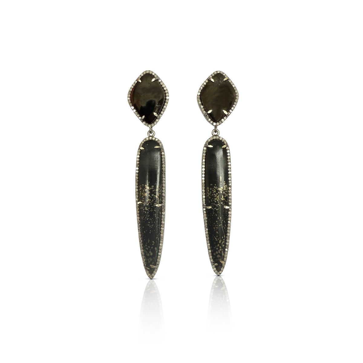 Pyrite Double Drop Earrings