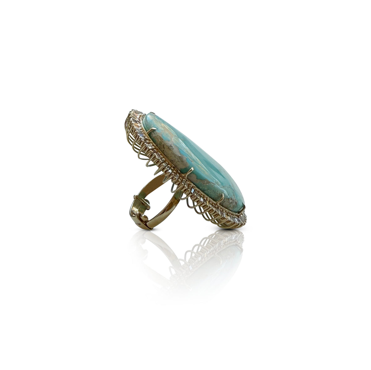 14k Whitewater Diamond Ring