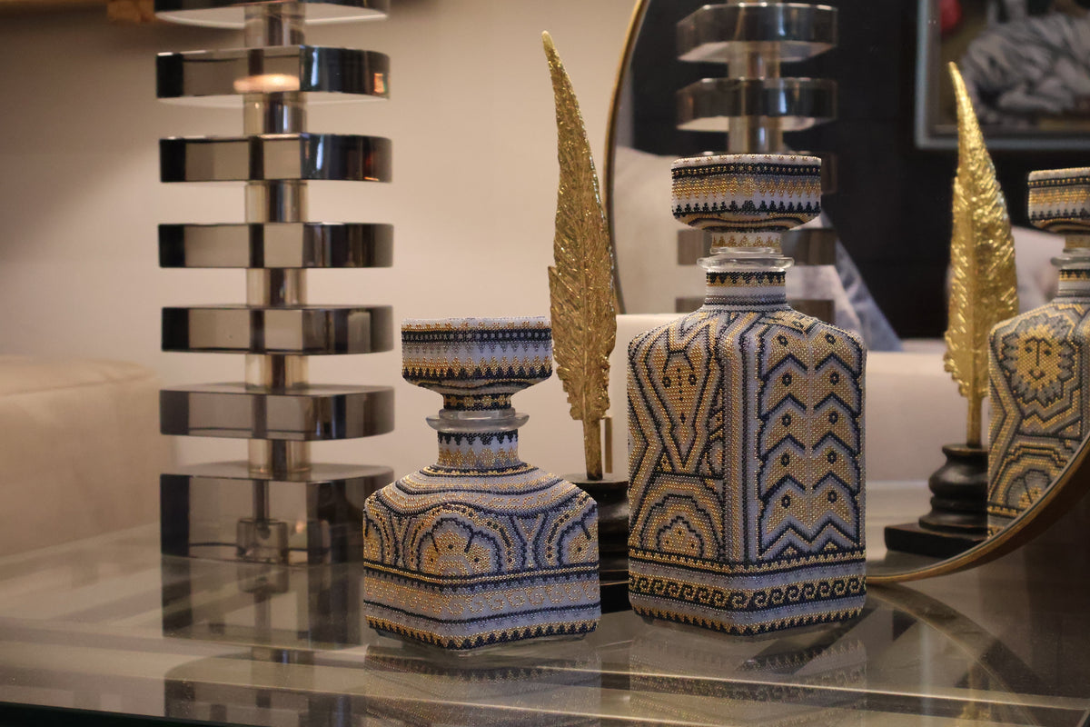 Huichol Decanter - Oro