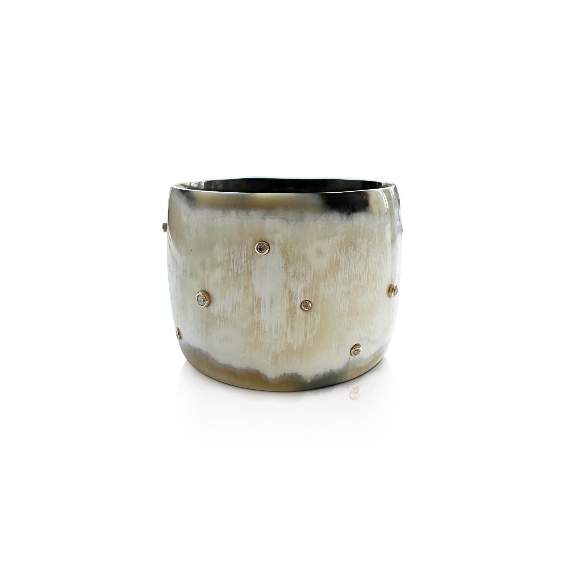 Buffalo Horn + Diamond Bangle