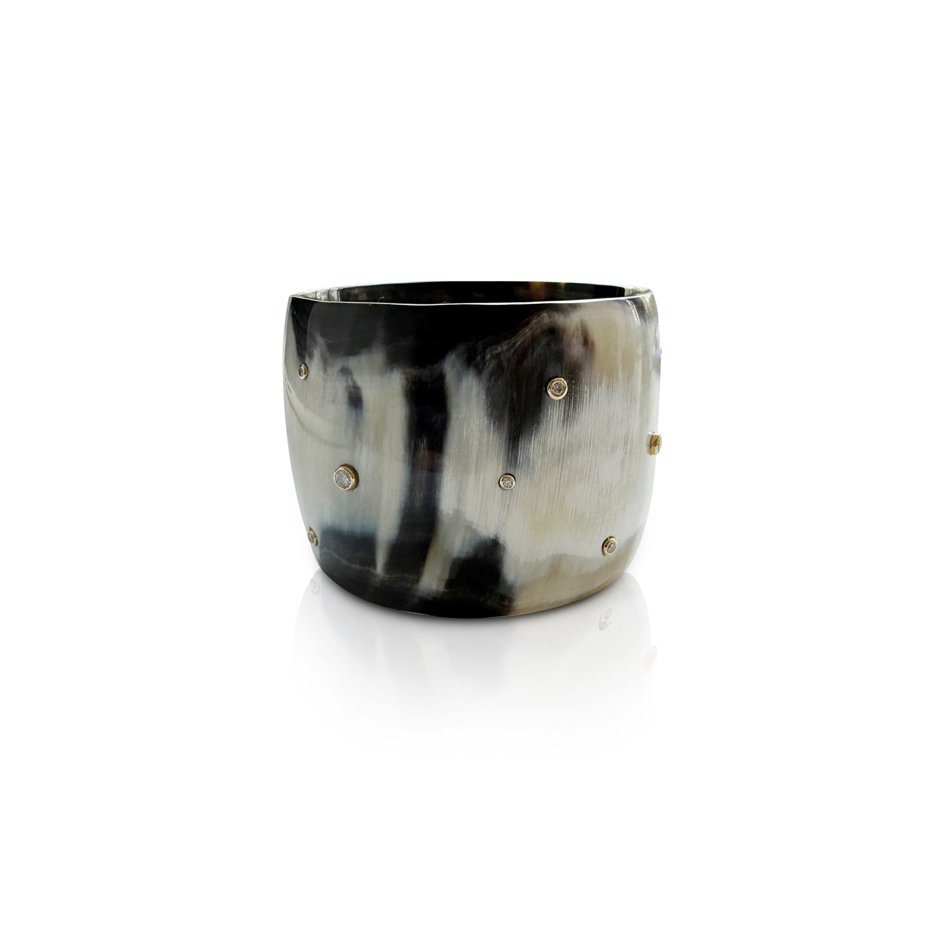 Buffalo Horn + Diamond Bangle