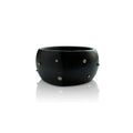 Wood Scattered Diamond + Turquoise Bangle