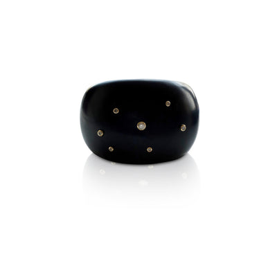 Wood + Scattered Diamond Cuff