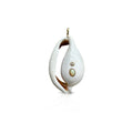 14k Jumbo Diamond + Opal Cowrie Shell Pendant