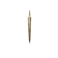 14k Teardrop Tusk Pendant