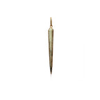 14k Teardrop Tusk Pendant