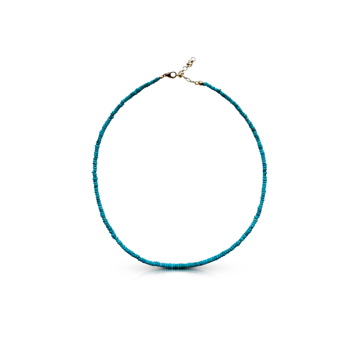 14k Turquoise Beaded Necklace