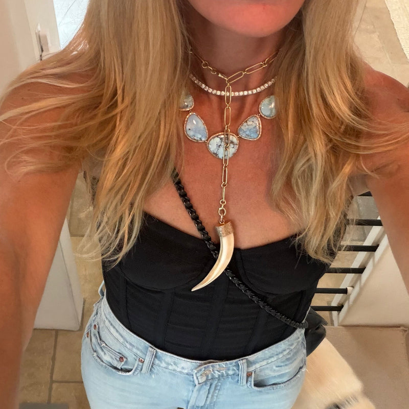 14k Golden Hills Turquoise Choker