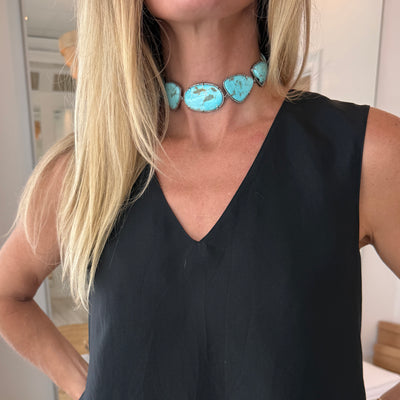 Kingman Turquoise Choker 4