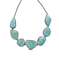 Larimar Silver Choker Necklace