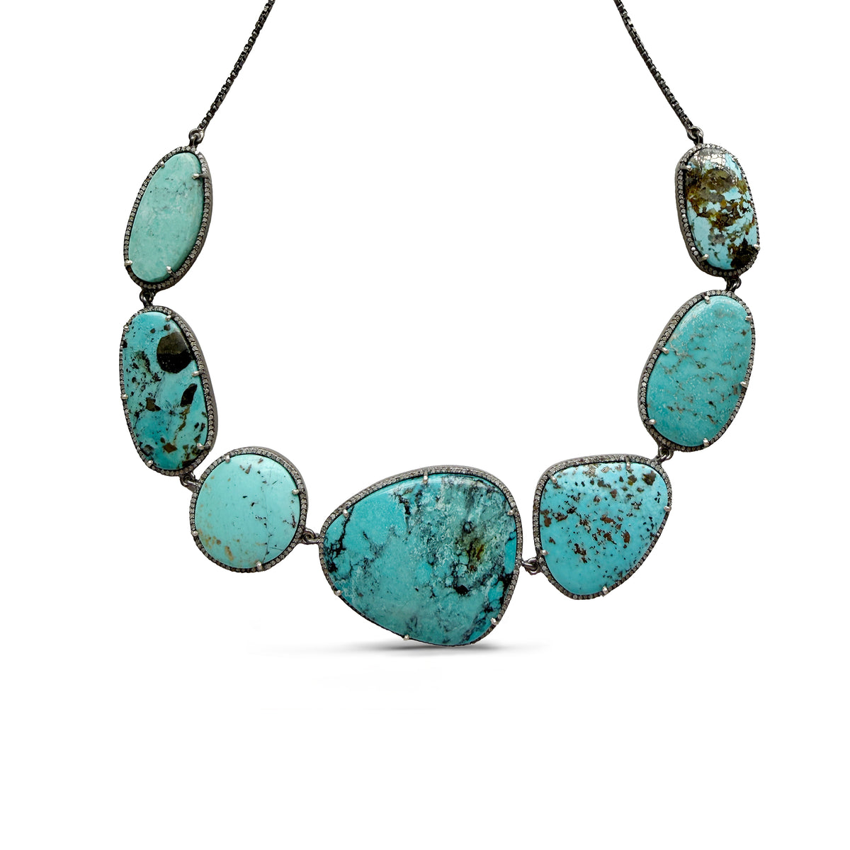 Cananea Turquoise Silver Choker Necklace