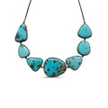 Persian Turquoise Silver Choker Necklace 2