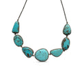 Persian Turquoise Silver Choker Necklace 3