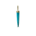 14k Kingman Turquoise Elongated Cabochon Charm 4