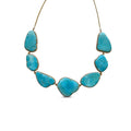 14k Turquoise Diamond Choker