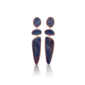 14k Boulder Opal Triple Drop Earrings