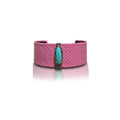 Pink Turquoise Python Cuff