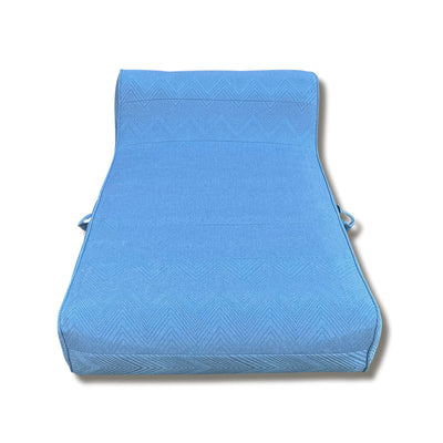 Luxe Linen-Like Inflatable Pool Lounge-Marine Zag