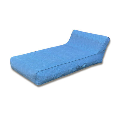 Luxe Linen-Like Inflatable Pool Lounge-Marine Zag