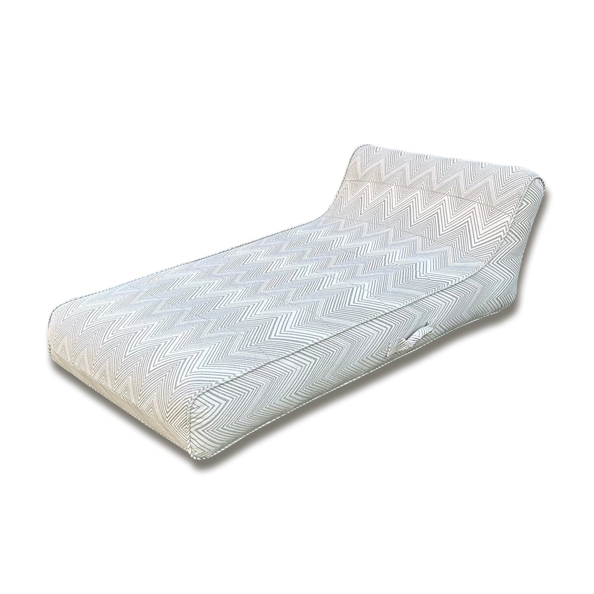 Luxe Linen-Like Inflatable Pool Lounge-Oyster Zag