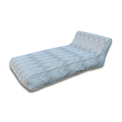 Luxe Linen-Like Inflatable Pool Lounge-Charcoal Zag