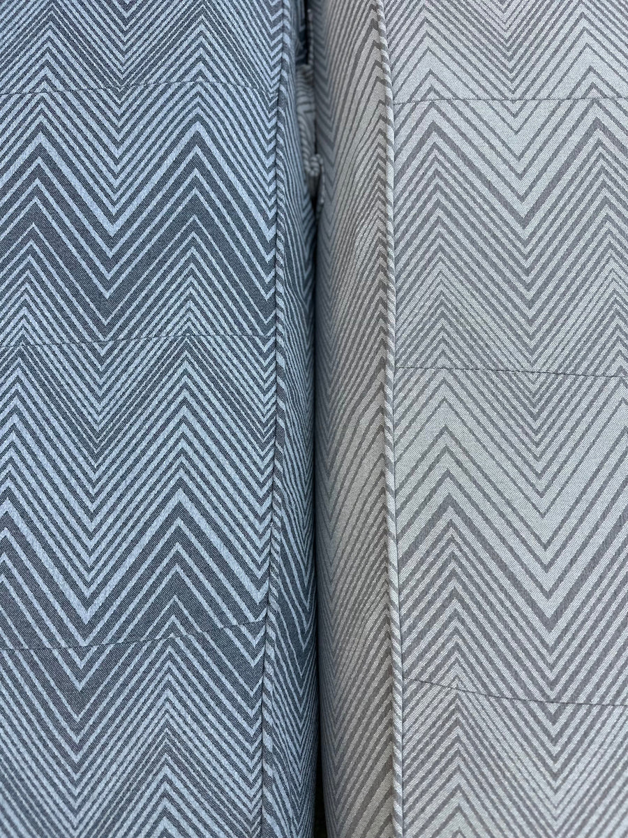 Luxe Linen-Like Inflatable Pool Lounge-Charcoal Zag