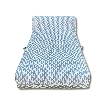 Luxe Linen-Like Inflatable Pool Lounge-Charcoal Abstract