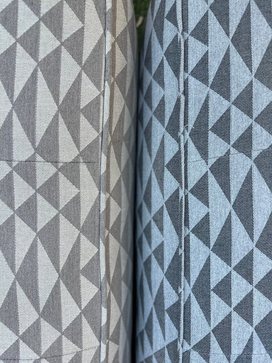 Luxe Linen-Like Inflatable Pool Lounge-Charcoal Abstract