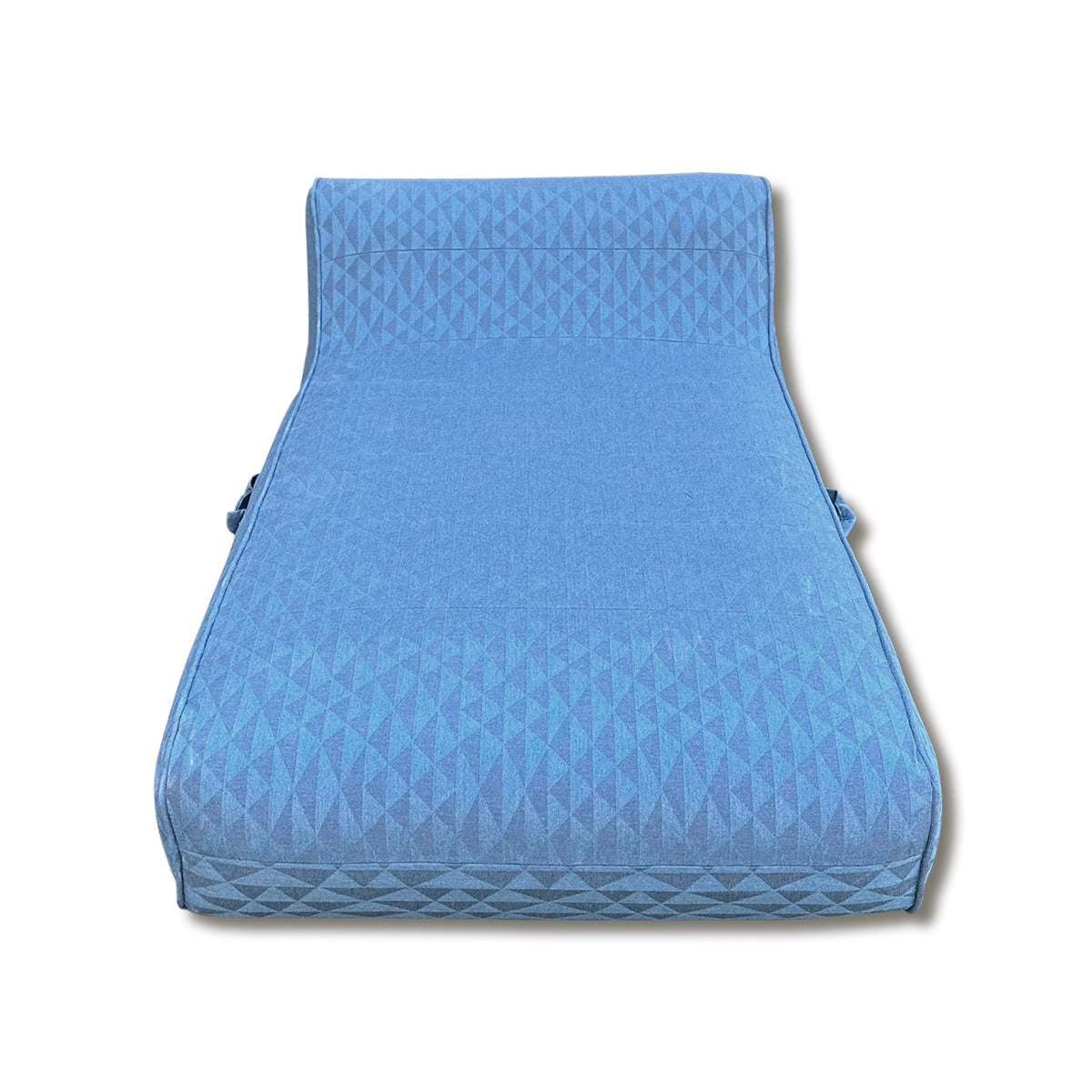 Luxe Linen-Like Inflatable Pool Lounge-Marine Abstract