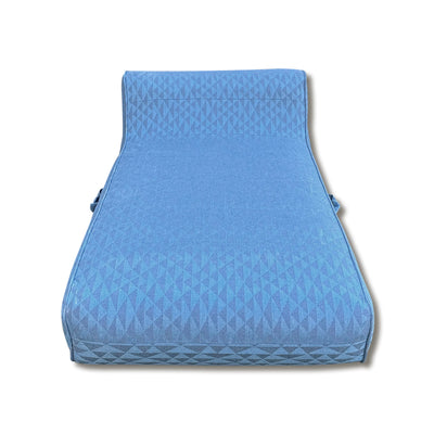 Luxe Linen-Like Inflatable Pool Lounge-Marine Abstract