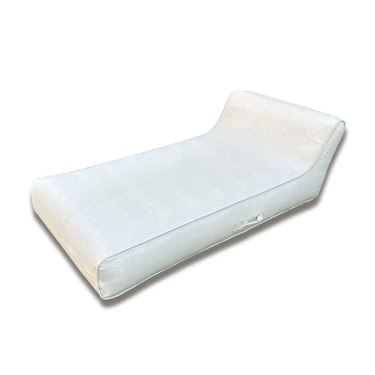 Luxe Linen-Like Inflatable Pool Lounge-Oyster Linen