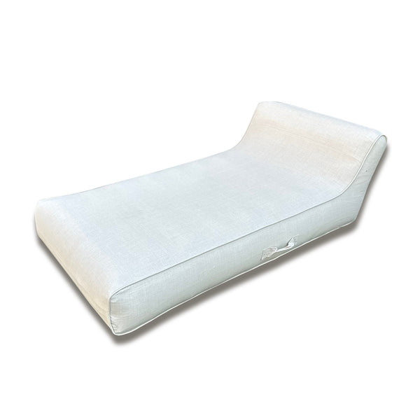 Luxe Linen-Like Inflatable Pool Lounge-Oyster Linen