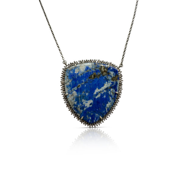Lapis Shield Necklace 3