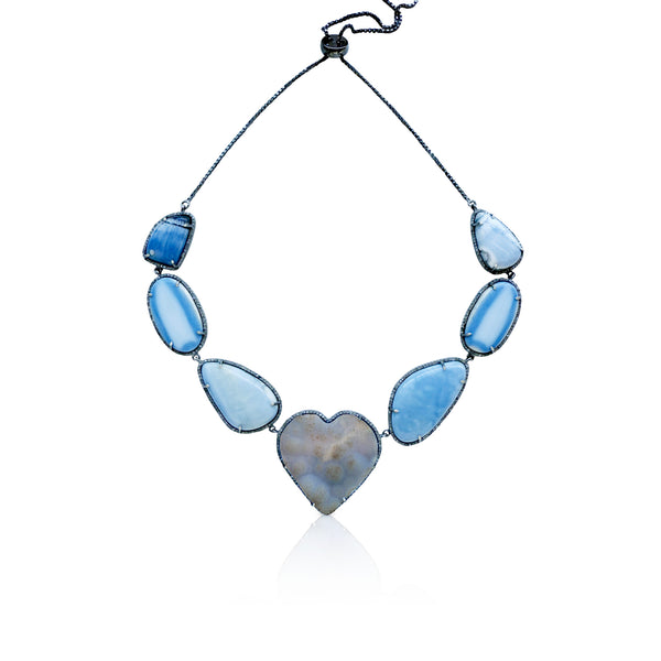 Light Blue Opal Choker