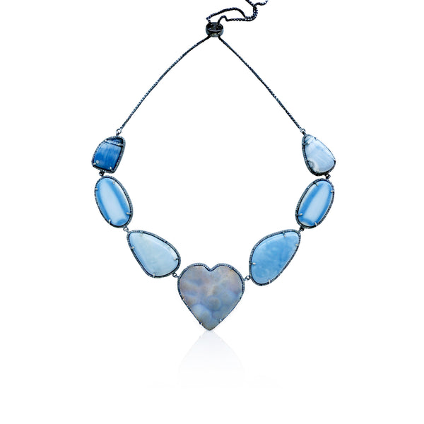 Light Blue Opal Choker