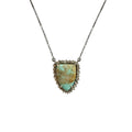 Mini Turquoise Shield Necklace