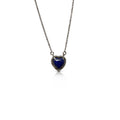 10mm Lapis Heart Charm Necklace