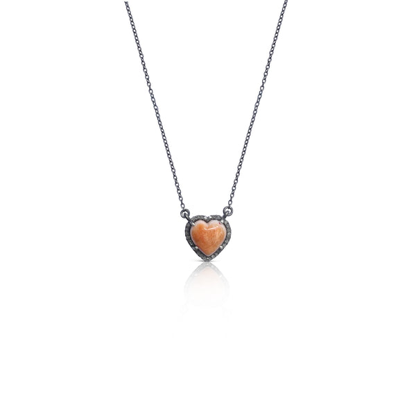 Mini Spiney Oyster Shell Heart Necklace