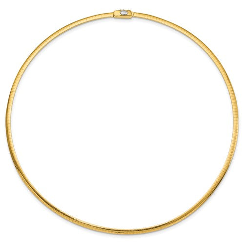 Omega Reversible 14k White and Yellow Gold Necklace