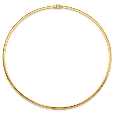 Omega Reversible 14k White and Yellow Gold Necklace