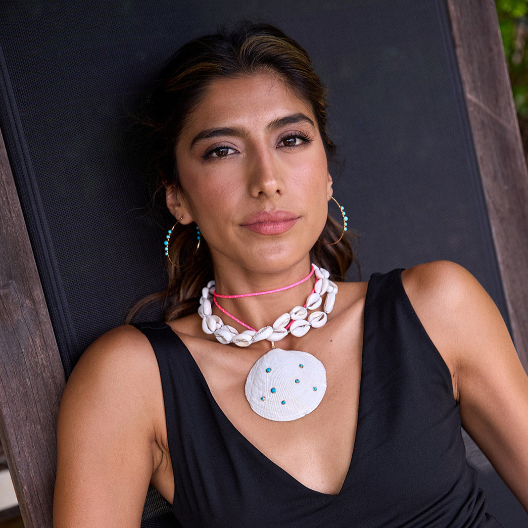 Silver Cowrie Shell Necklace