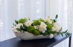 Large White Onyx Canoe