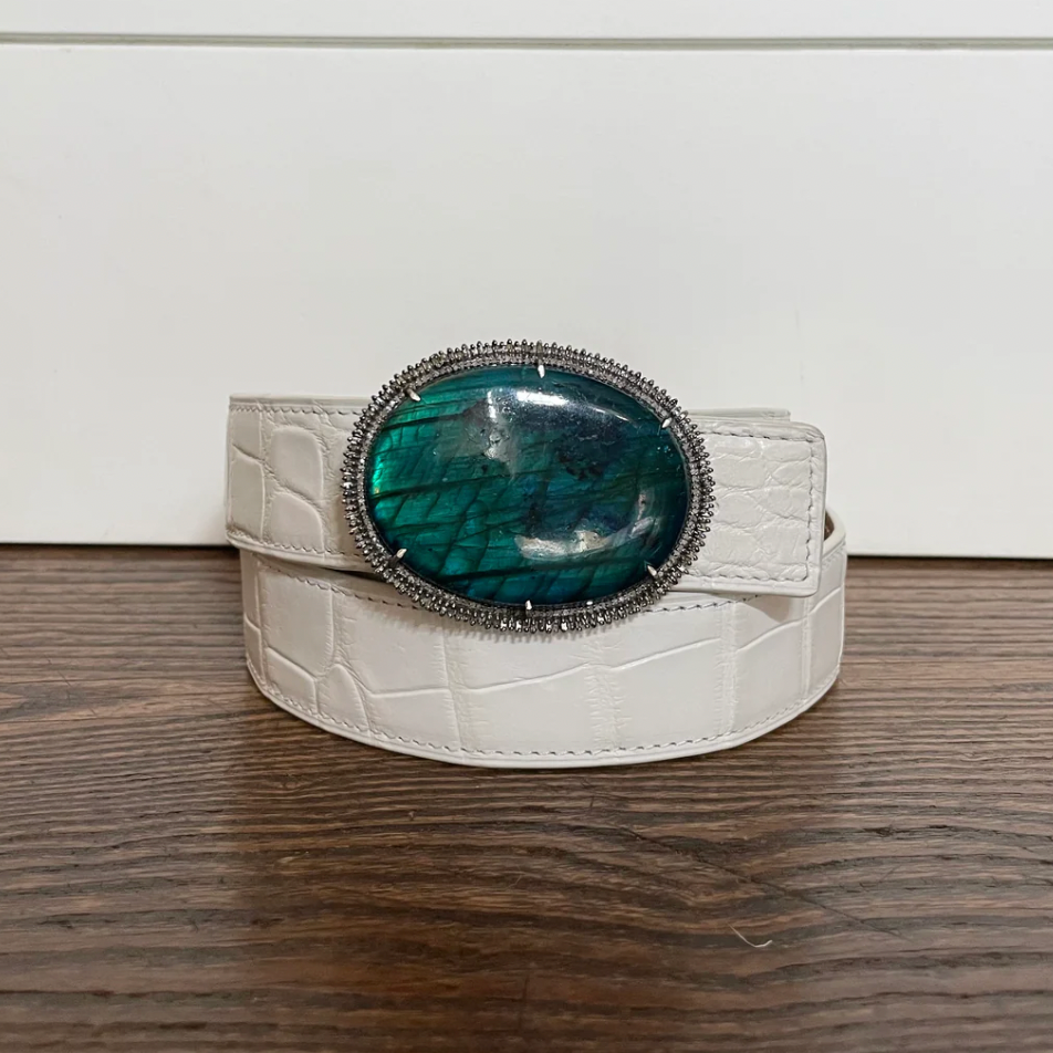 Labradorite Belt Buckle