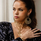 14k Yellow Gold Small Paperclip Necklace
