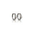 White Gold Pear Diamond Huggies