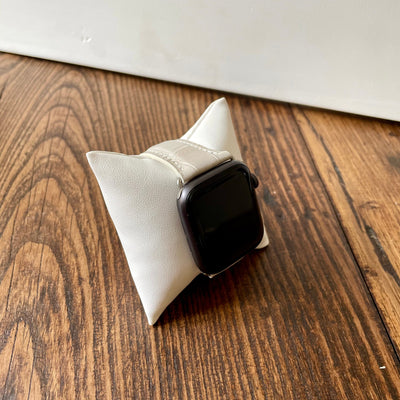 Apple Watch Band, White Bone Matte Alligator