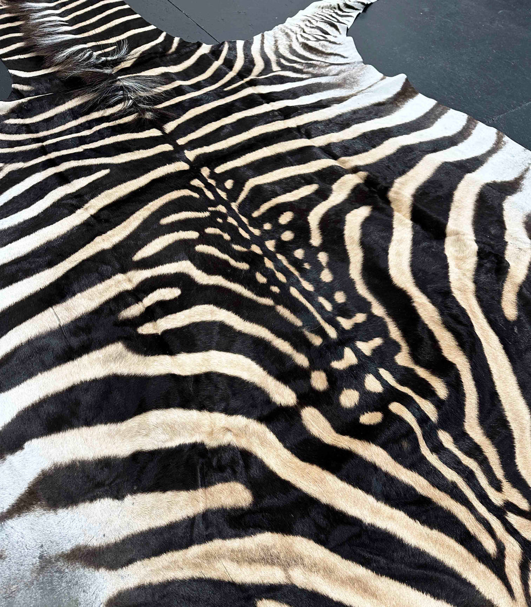 African Zebra Fur Rug