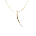 Scattered 14k Tusk Pendant