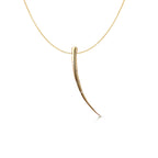 Scattered 14k Tusk Pendant