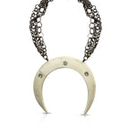 Double Tusk Mixed Chain Necklace